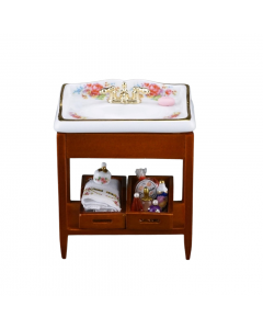 RP16550 - Dresden Rose Sink on Wooden Stand