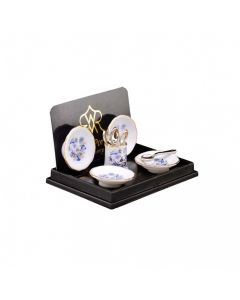 RP16865 - Blue and Gold Soup Bowl Set