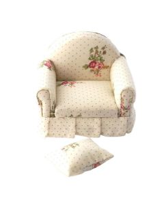 RP17434 - Arm Chair (Rose Pattern)