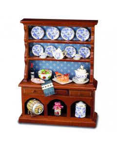 RP17454 - Kitchen Dresser with Blue and Gold Accessories