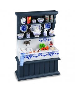 RP18416 - Blue Kitchen Sink Cabinet with Accessories