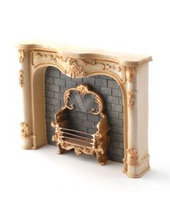 RP18593 - Cream Marble Fireplace