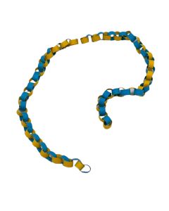 Tin5062 - Blue And Yellow Paper Party Chain 