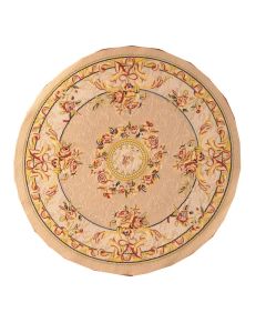 Cream Circular Rug (E6837)