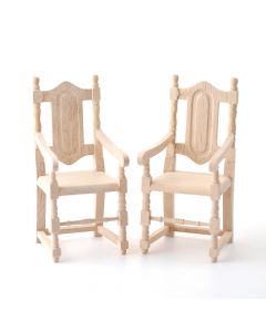 BEF084 Barewood Carver Chair - pack of 2