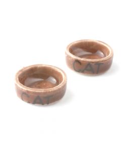 D2249 - 1:12 Scale Pair of Stone Cat Bowls