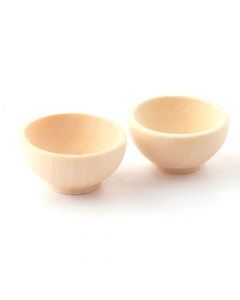 D2306 - Wooden Bowls (pk2)