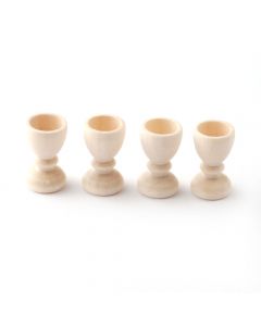 D2307  Set of 4 Wooden Goblets 2cm