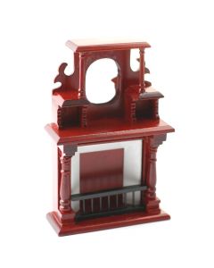 DF186 - 1:12 Scale Ornate Fireplace with Mirror