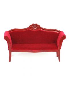 DF196 - 1:12 Scale Red Sofa