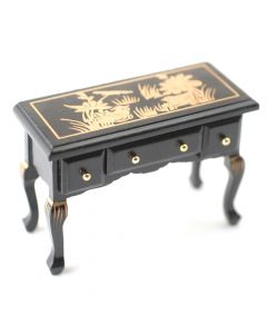 DF875 - Black Chinese Drawer Table