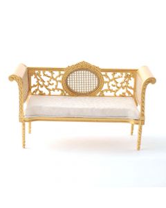 DHM8059-02 - 1:12 Scale Gold Chaise Longue
