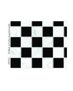 DIY354 - Black and White Chequered Flooring