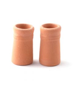 DIY660 Two Small Round Chimney Pots