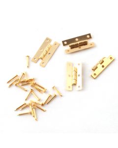 DIY672 9mm x 7mm Brass Hinges (Pack of 4)