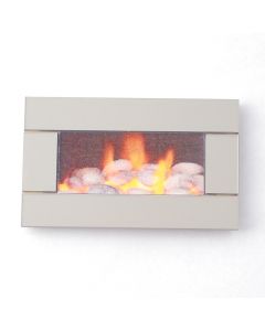 DM-M139 - 1:12 Scale Wall Hung Pebble Effect Fire