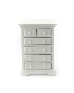 E2765 - White Chest of Six Drawers