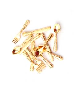 E4000 - D2281 'Gold' Cutlery (12 pcs)