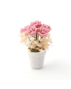 E4363 - Pink Rose Arrangement in Vase