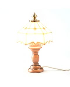 LT1018 - White Tiffany Table Lamp (DE092)