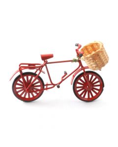 MC2385R Red Bike with Bamboo Basket