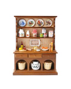 RP17452 - Kitchen Hutch including Country Style Dishes