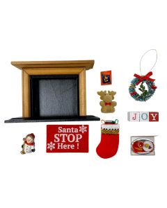 Fireside Santa Accessory Pack with Fireplace (A409)