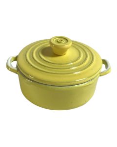 B5127 - Yellow Dutch Oven Dish 