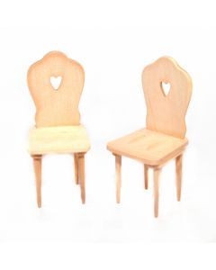 BA006 - Barewood Heart Chair (pair)