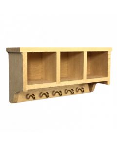 BA027 - Barewood Hall Shelf with Hooks