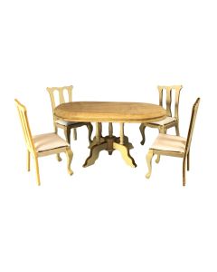 BA043 - Barewood Dining Room table and Four Chairs