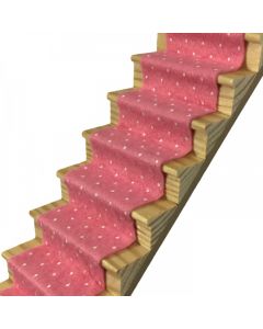 CASB24SPOT - Rose Pink Spotted Stair Carpet
