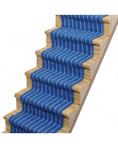 CASB54STR - Windsor Blue Striped Stair Carpet