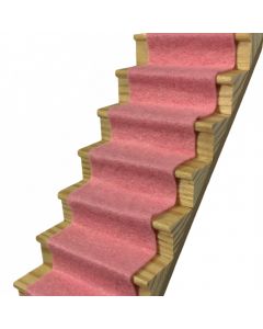 CASP33 - Pastel Pink Stair Carpet