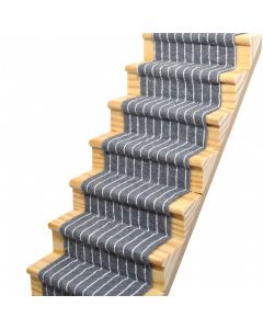 CASS73STR - Slate Grey Striped Stair Carpet