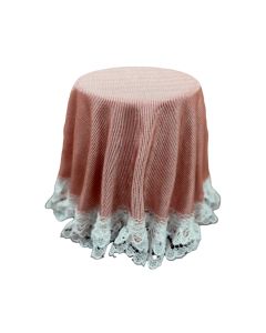 CB0173R - Pink Skirted Table