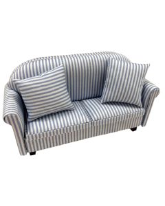 CL10949 - Blue And White Striped Sofa