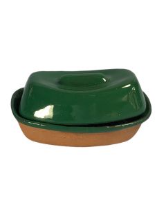 CP020GR - Green-Glazed Casserole Dish 
