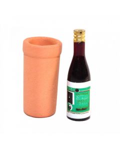 CP022 - Terracotta Wine Cooler with Bottle