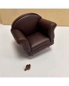 DAMAGED - Brown Armchair