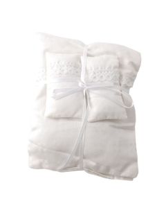 D1047W -Dolls House Bedding Off-White Pillows and Duvet