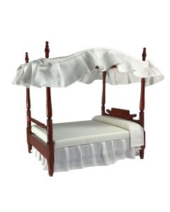D1135 - Canopy Bed In Mahogony 