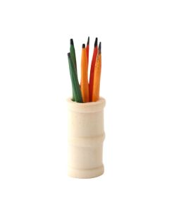 D1393 - Wooden Pencil Pot with Pencils