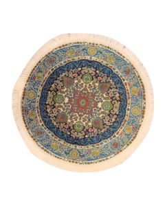 Red Circle Turkish Carpet, 19cm (D1649B)