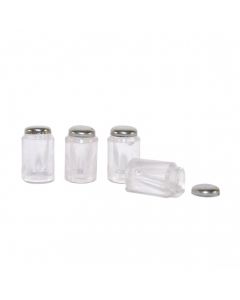 D2504 - Frosted Glass Jars (pk4)