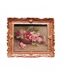 D3281 Painting of Roses in a Basket