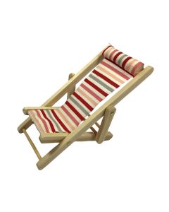 D3782 - Red striped deck chair 