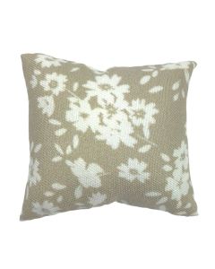 D3792 - Beige and white floral cushion