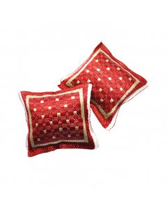 D4187 - Pair of Luxury Red Cushions