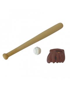 D4227 - Baseball Bat, Glove and Ball